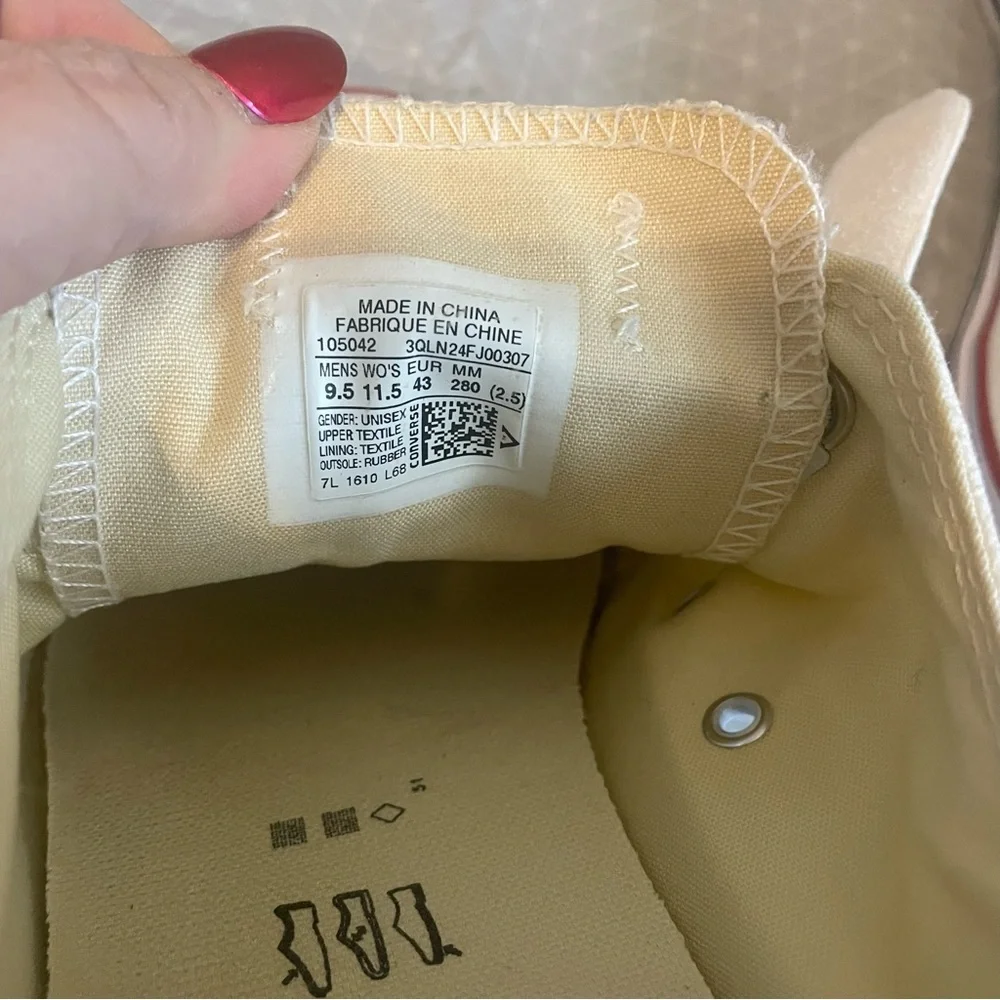 Converse Chuck Taylor All Star V3 Low White Velcro 9.5/11.5 - Picture 6 of 7